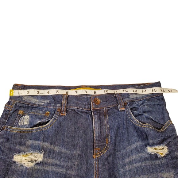 Refuge Jeans Womens Size 5 Style 2B-3623BBlue Distressed 5 Pocket Cotton Spandex - Picture 6 of 16